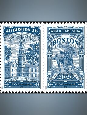 100 Boston 2026 World Stamp Show Forever‎ Postage Stamps US Postal USPS Mailing